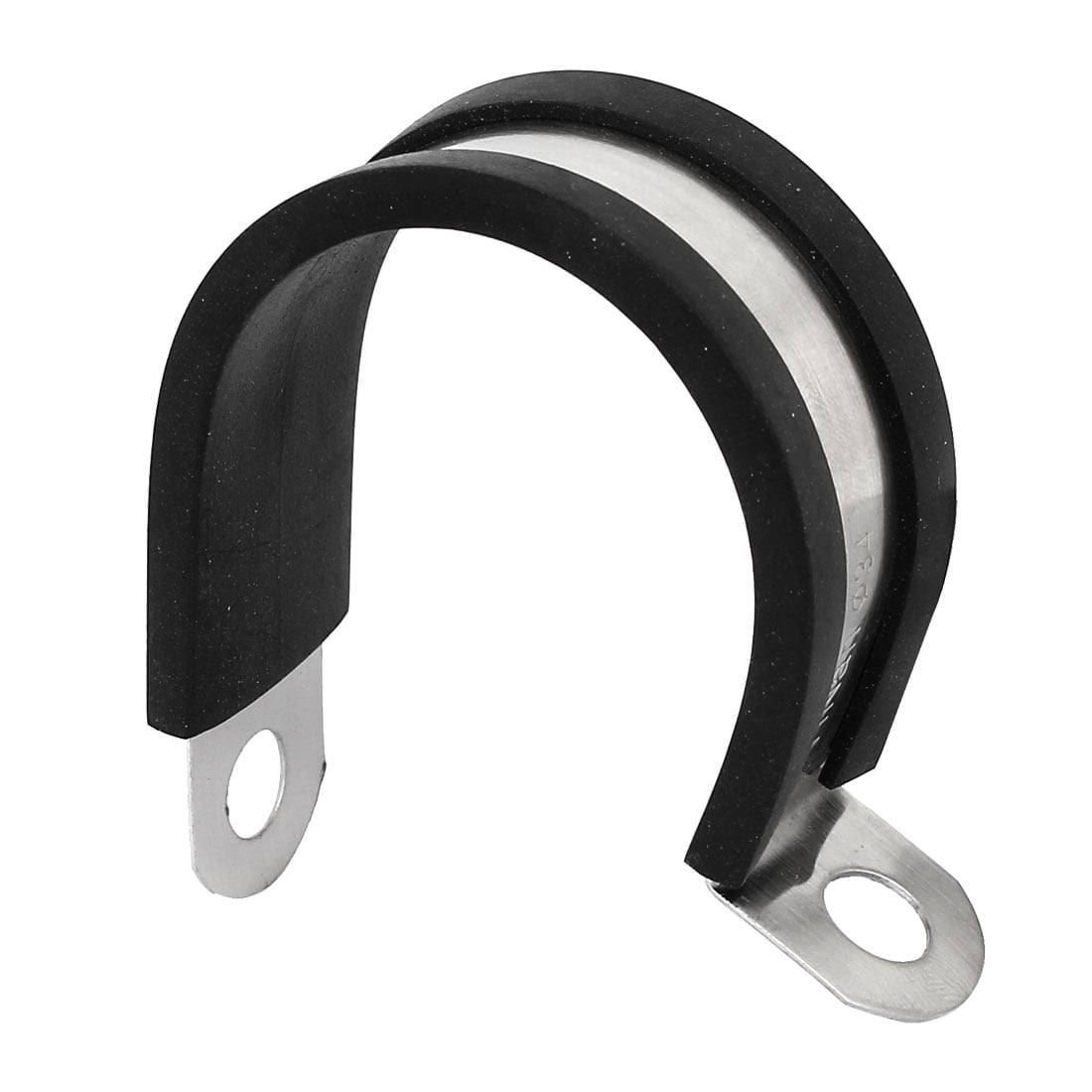 34mm Dia EPDM Rubber Lined P Clip Water Pipe Tube Hose Clamp Holder
