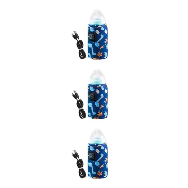 Monstrate Calentador de biberones USB para niños pequeños termostático leche agua calor cubierta hogar viaje Camping guardería regalos al aire libre Type2 NO2 Monstrate CBP254267