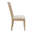 thumbnail image 3 of Nmkwnr Set of 2 Wood Frame Dining Chair Upholstered Seat Side Chair for Living Room, Dining Room, Brown, 3 of 5