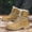 Solid Color, variant on EGNMCR Snow Boots Men Shoes Solid Color Winter Keep Warm Woolen Casual Bandage Short Boots