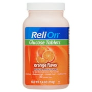 ReliOn Glucose Tablets, Orange Flavor, 50 Count