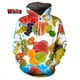 thumbnail image 3 of Sudadera con capucha de frutas tropicales y limón para hombre, sudadera con estampado 3D de aguacate y kiwi, ropa para mujer, sudaderas con capucha de moda Harajuku y2k, 3 of 5
