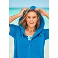 thumbnail image 4 of Swim 365 Women's Plus Size Hooded Terry Swim Cover Up, 4 of 6