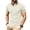 Beige, variant on Zimjoy Men's Polo Shirt Short Sleeve Waffle Knit Casual Golf Polo Plaid Collar Stylish Button Down Business Casual Shirt for Men Beige L