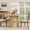 Natural wood color, variant on 47''Modern Round Dining Table for 4-6, 2-Layer Storage Shelf, Sliding Wood Door - Space-Saving, Black Finish for Kitchen & Dining Room-Natural Oak