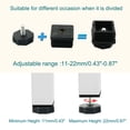 thumbnail image 3 of Unique Bargains Leveling Feet 40 x 40mm Square Inserts Sofa Leg Adjustable Leveler 10 Sets, 3 of 7