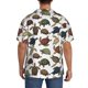 thumbnail image 3 of Fotbe Various Turtle Camisa Estampada de Manga Corta para Hombre, Casual de Verano, Estilo Playero, Sin Arrugas-Large, 3 of 5