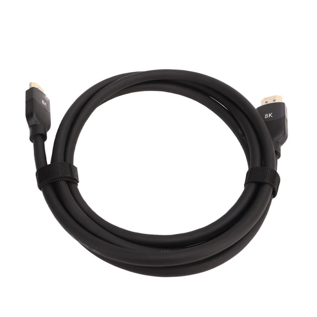 Video Cable, Black Display Cable HD Multimedia Interface 2.1 PVC Cord High Speed Support 4K 2160P 8K Durable Video HD Cable For TV Game PC Laptop