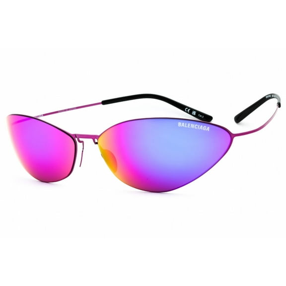 Balenciaga BB0350S 003 Unisex Pink Titanium Full Rim Sunglasses