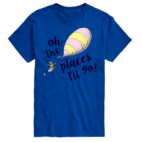 Dr. Seuss - Oh The Places I'll Go Balloon - Men's Short Sleeve Graphic T-Shirt