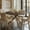 Brown Oak, variant on Cascais 48' Round Table with Japandi Base, Solid Wood with a Brown Oak Finish
