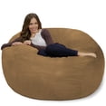 thumbnail image 6 of Chill Sack Bean Bag Chair, Memory Foam Lounger with Microsuede Cover, Kids, Adults, 4 ft, Earth, 6 of 8