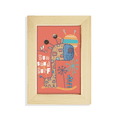 thumbnail image 1 of Giraffe Cartoon Animal Sunshine Red Desktop Display Photo Frame Picture Art Painting 5x7 inch, 1 of 3