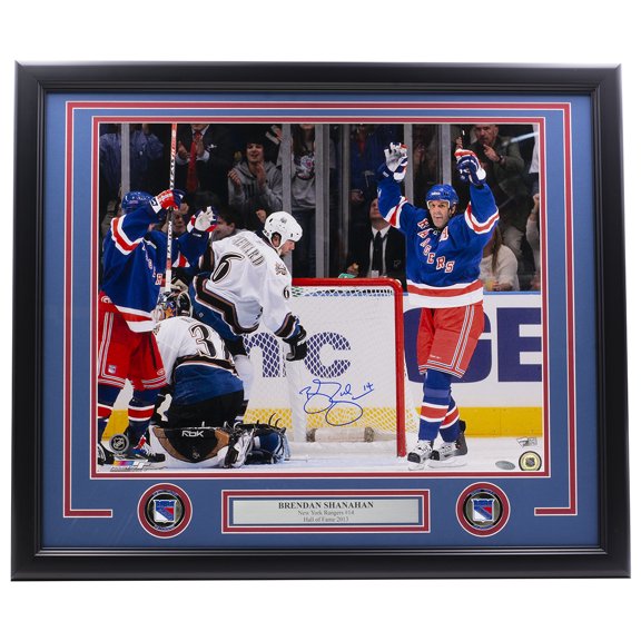 Brendan Shanahan Signed Framed 16x20 York Rangers 600 Goal Photo Steiner