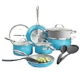thumbnail image 1 of Gotham Steel Juego de ollas y sartenes de cerámica azul de 15 piezas, juego de utensilios de cocina antiadherentes, juegos de utensilios de cocina, juego de ollas y sartenes, juego de ollas, juego de, 1 of 5