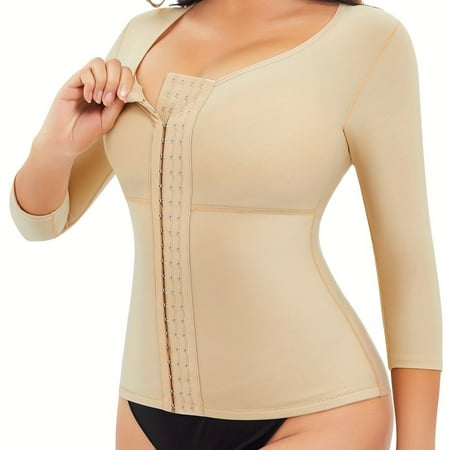 

SHENZHXULIZX Adjustable Front Buckle Waist Trainer Top - Seamless and Comfortable Shapewear for Women with Instant Tummy Control - Ideal Post-Surgical Recovery Support and Innerwear