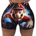 thumbnail image 2 of Lsque Mario Pattern High Waisted Biker Shorts for Women-Tummy Control Fitness Athletic Workout Running Yoga Gym Shorts,Moisture-Wicking-Small, 2 of 9