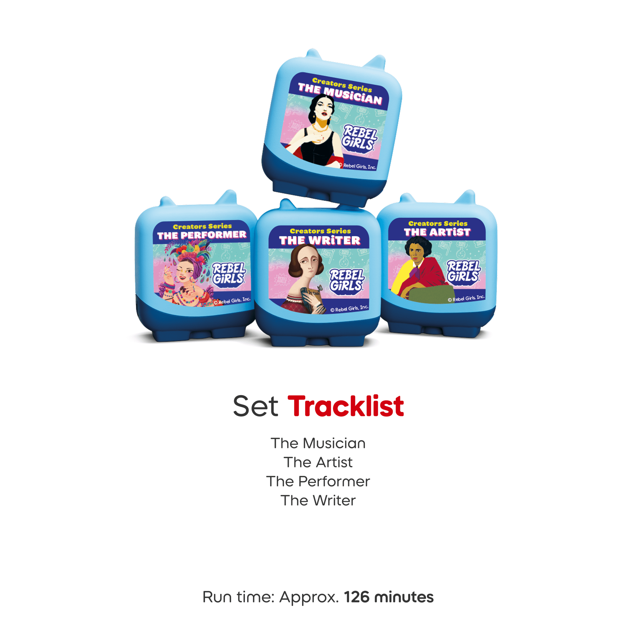 tonies Rebel Girls Creators Series Clever Set, 4 Pack, Age Group 5+
