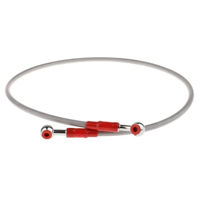 90cm Long Gray Metal Universal Brake Line Cable for Motorcycle Motorbike - 10mm