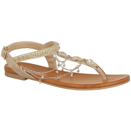 

Jellypop womens Daizy Sandal 8.5 Natural