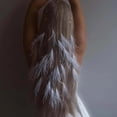 thumbnail image 1 of Tassel Feather Diargra de cabeza Cadena de la playa Fashion Fashion Accesorios para el cabello Rhinestone Headlipie para el baile de graduación de las Plata, 1 of 8
