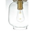 thumbnail image 5 of Living District Collier 7.5 Inch Flush Mount Clear Shade in Satin Gold, 5 of 9