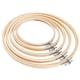 thumbnail image 1 of Round Embroidery Hoops 5 Pcs 5 Sizes Bamboo Crafts Sewing, 1 of 5