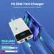 thumbnail image 3 of Cargador portátil Power Bank 40800 mAh con 3 cables de 25 W, color blanco, 3 of 7