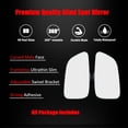 thumbnail image 2 of Ampper Large Rear View Blind Spot Mirror, Frameless HD Glass Convex Wide Angle Stick on Wing Blindspot Mirror Rearview Car Mirror for Car SUV and Truck (Pack of 2), 2 of 13