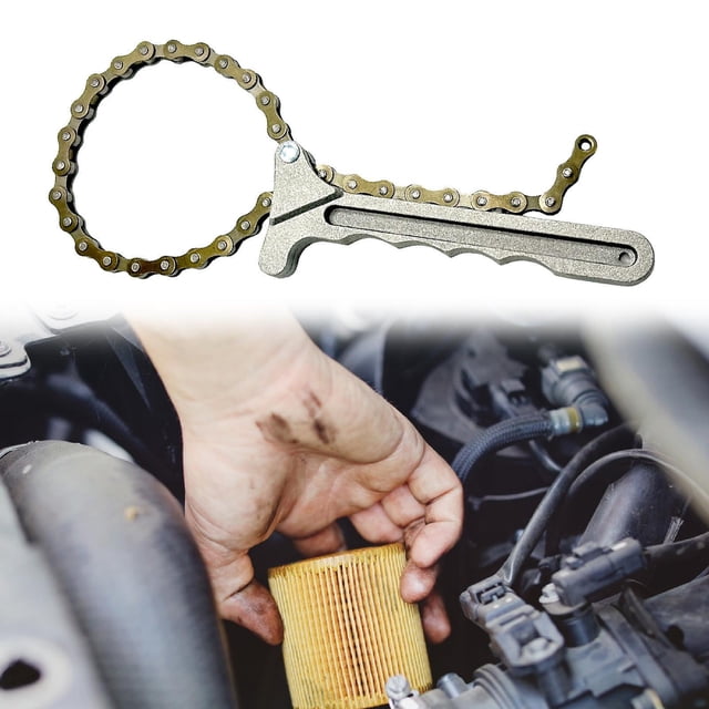 Llave de la cadena de filtro Reparación de automóviles ajustables accesorios esenciales Herramienta de removedor de llave profesional