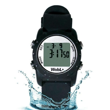 Smallest Vibrating Waterproof Reminder Watch (Black)