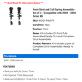 thumbnail image 2 of Front Strut and Coil Spring Assembly - Set of 2 - Compatible with 2004 - 2006 Scion XB 2005, 2 of 2