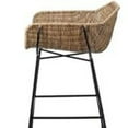 thumbnail image 3 of Jamie Young Co Nusa Transitional Metal/Rattan Counter Stool in Black/Natural, 3 of 5