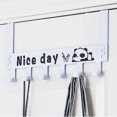 thumbnail image 3 of POINTERTECK Creative Behind The Door 6 Links Carbon steel Hooks For Clothes Hat Storage, 3 of 6