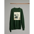 thumbnail image 3 of Botanical Drawings And Notes Sweatshirt Women -A. Descubes Designs, Female 4X-Large, 3 of 4