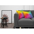 thumbnail image 3 of Ambesonne Rainbow Throw Pillow Cover 2 Pack, Vibrant Radiant Colors, 24", Multicolor, 3 of 7