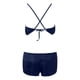 thumbnail image 5 of Gibobby Pijamas Mujer Verano Sexy Pijamas Conjuntos de pijamas con volantes de satén de seda sexy para mujer(Azul,M), 5 of 5