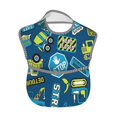 thumbnail image 2 of Hirioo Machinery Road Construction for Baby Waterproof Pocket Bib Adjustable Closed for Babies Toddlers with Large Pocket 6-24Months, 2 of 8