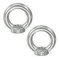 thumbnail image 1 of 2-Pack M10 Lifting Eye Nut, 304 Stainless Steel Metric Ring Shape Lifting Eye Threaded Nut Fastener [Silver Tone], 1 of 6