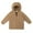 Soft Brown, variant on JAN & JUL Toddlers Unisex Soft Mid-Weight Zip Up Fleece Hoodie (Blue Spruce, 1T)