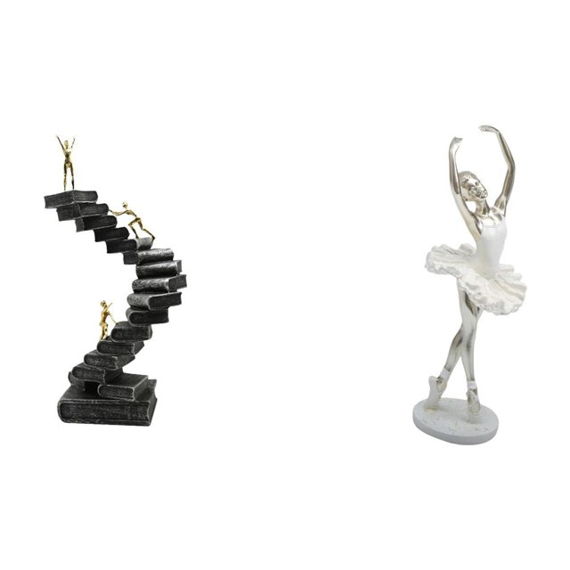 Estatua De Pensador Abstracto, Figura De Bailarina Moderna, Escultura Artística De Resina, Artesanía Para Estantería, Escritorio, Oficina, Decoración De Entrada.