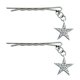 thumbnail image 1 of Metal One-Word Hair Clip Hair Barrettes Clip Star Pendant Hip Hop Y2K Hair Clip Star Hair Accessory for Women Girls, 1 of 4
