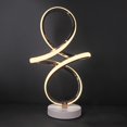 thumbnail image 4 of Mesa LED en espiral adaptador de EE. UU. FLhrweasw luz moderna de Metal para decoración de mesita de noche 2 uds, 4 of 9