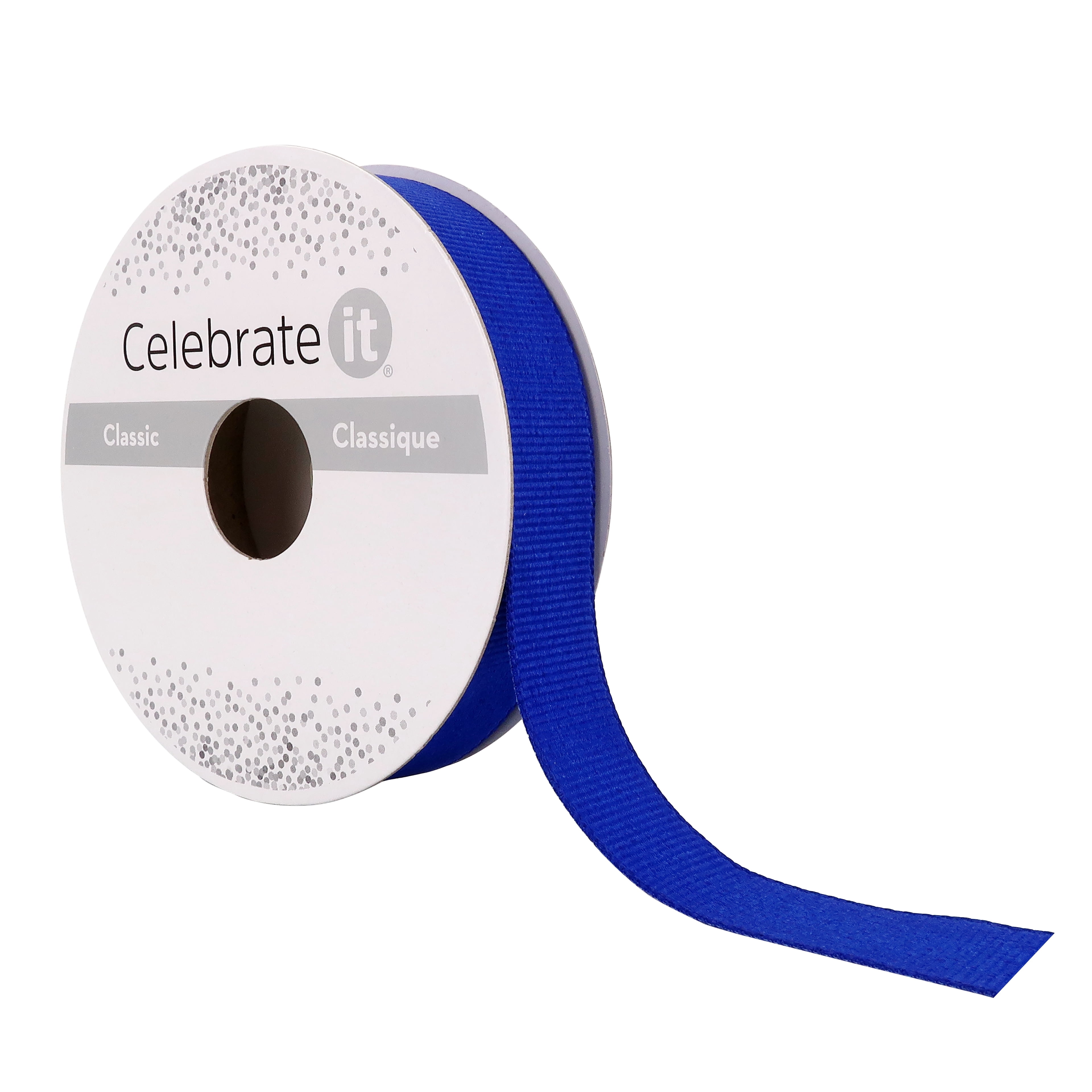 12 Pack: 5/8" x 8yd. Royal Blue Grosgrain Ribbon by Celebrate It Classic