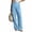 Light Blue, variant on CHGBMOK Women's Wide Leg Pants High Waisted Button Business Casual Trousers Pleated Slacks Pants with Pockets