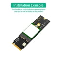 thumbnail image 4 of Module de Clé M.2 NGFF A E, Interface de Signalisation USB2.0 WiFi Carte NGFF A E WiFi vers Adaptateur M.2 Key m SSD PCB pour AX200, 4 of 8