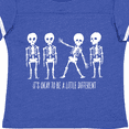 thumbnail image 4 of Inktastic It's Okay to Be a Little Different Skeletons Boys or Girls Toddler T-Shirt, 4 of 5