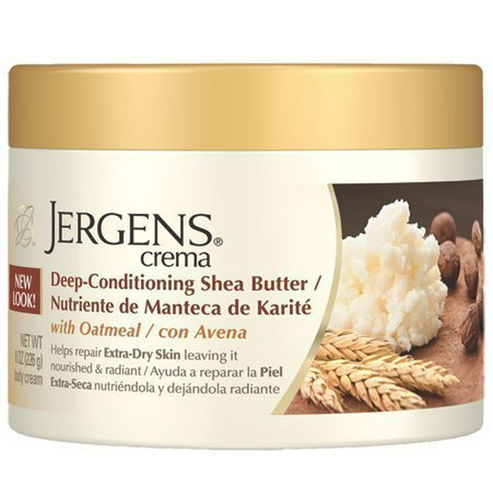 Jergens Crema DeepConditioning Cream, Oatmeal, 8 Ounce
