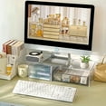 thumbnail image 5 of 1pc Clear Acrylic Keyboard Stand - Ergonomic Tilted Design with Non-Slip Base | PMMA Height Adjustable Tray for Home/Office, 5 of 6