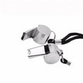 thumbnail image 5 of Metal Referee Whistles | Stainless Steel | Includes Lanyards | 3-Pack | Lightweight & Durable | Crisp Sound | Ideal for School Sports, Soccer, Football, Basketball, Coaches & Referees, 5 of 7